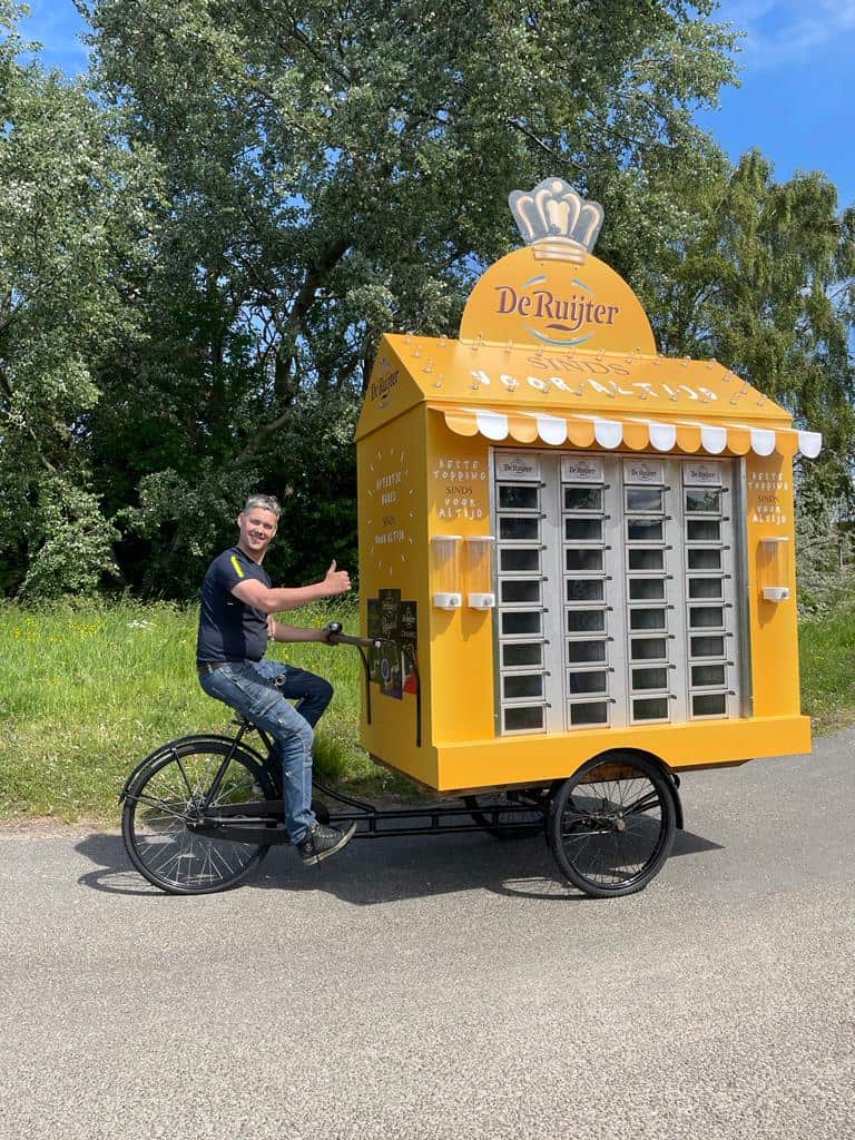 Firma Buitelaar - Snack bike - wall vending machines - snackmuur - bakfiets - Natwerk